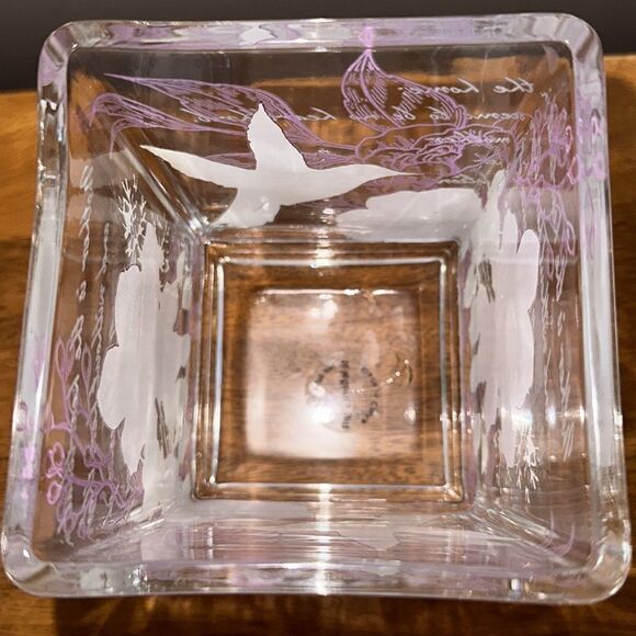 Telaflora Sympathy Gift Hummingbird Glass Holder! - Picture 3 of 6